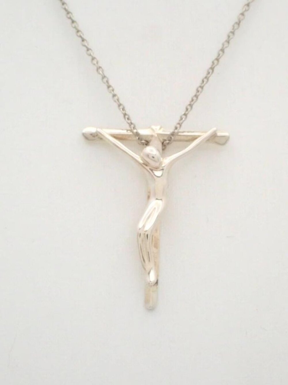 Tiffany & Co. Elsa Peretti Crucifix Necklace 925 - Picture 3 of 4